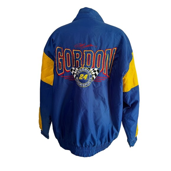 Vintage Nascar Jeff Gordon #24 Jacket Sz XL Mens by Nutmeg Blue & Yellow Racing - Picture 6 of 15